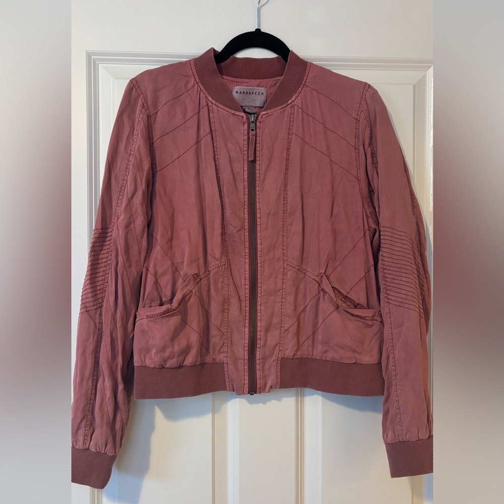 Light Bomber jacket, soft, Mauve